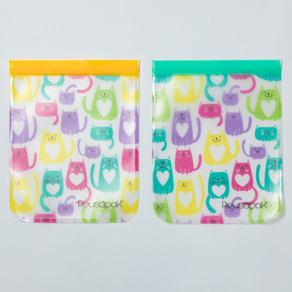 Reusable Food Storage Bags Set of 2 | Airtight Leakproof BPA-Free Freezer-Safe Reusable Bags