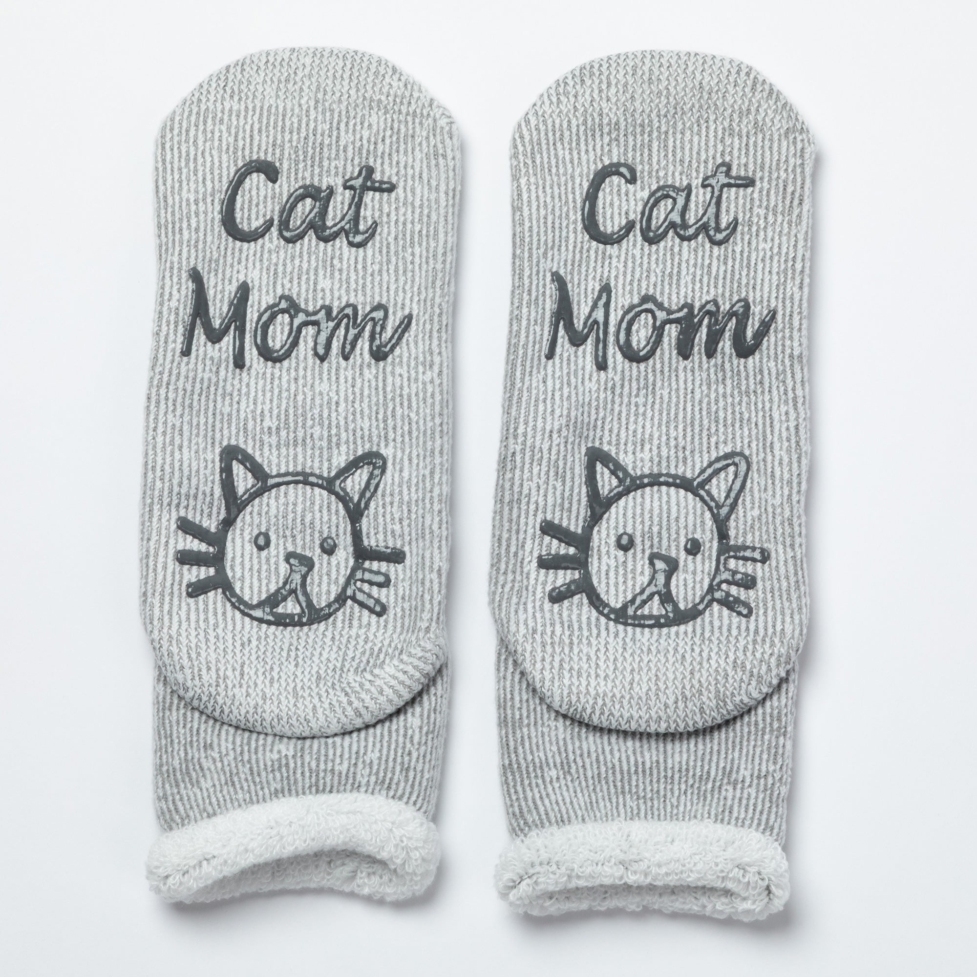 Dog Mom & Cat Mom Non-Slip Gripper Slipper Socks