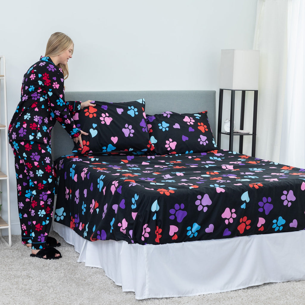 Perfectly Patterned Paws Sheet Set