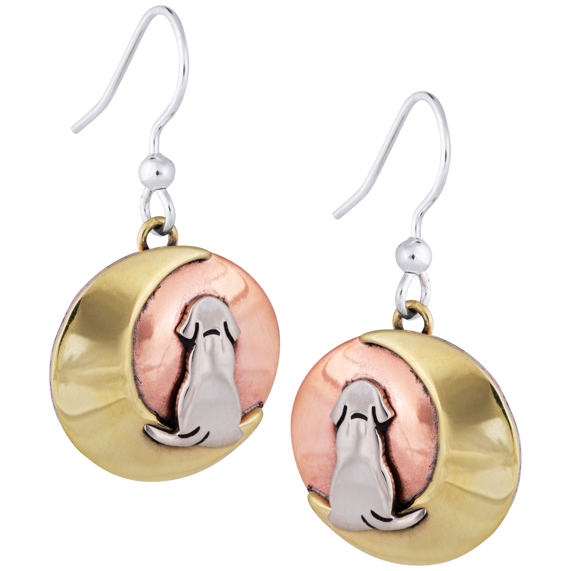 Cat & Dog Mixed Metal Earrings | Handmade, Fair Trade