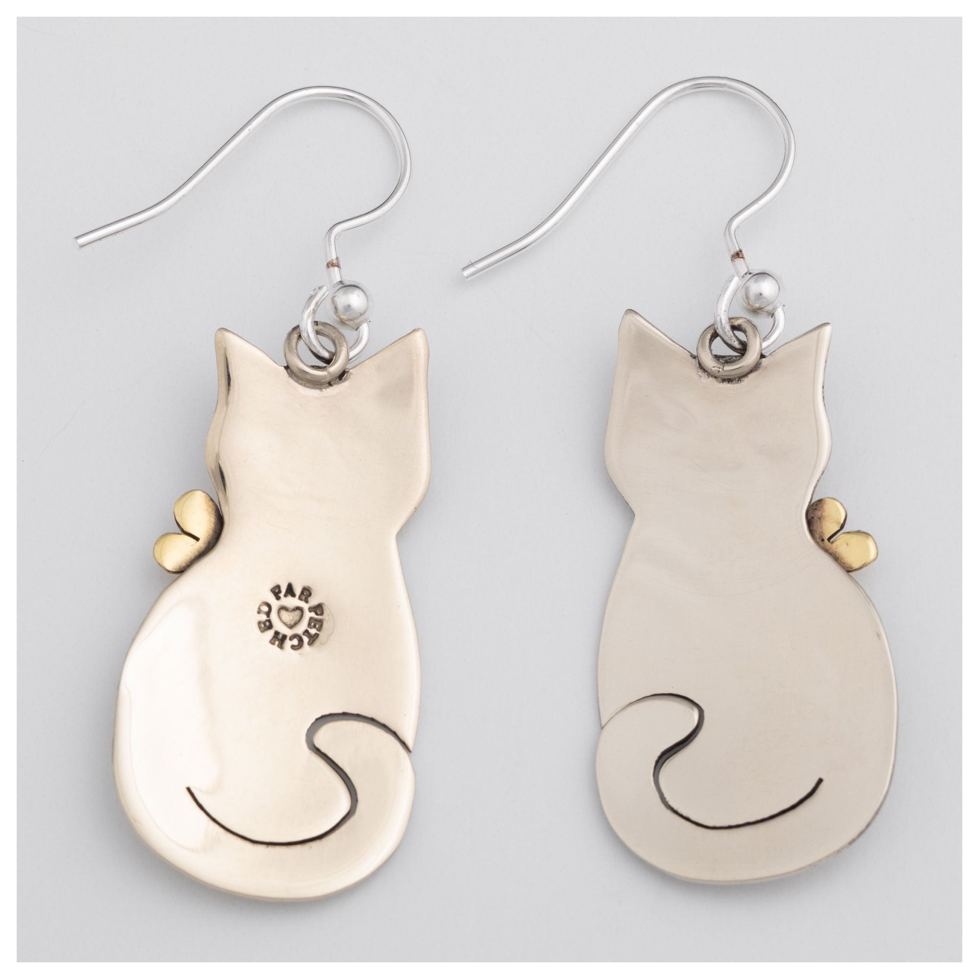 Cat & Dog Mixed Metal Earrings | Handmade, Fair Trade