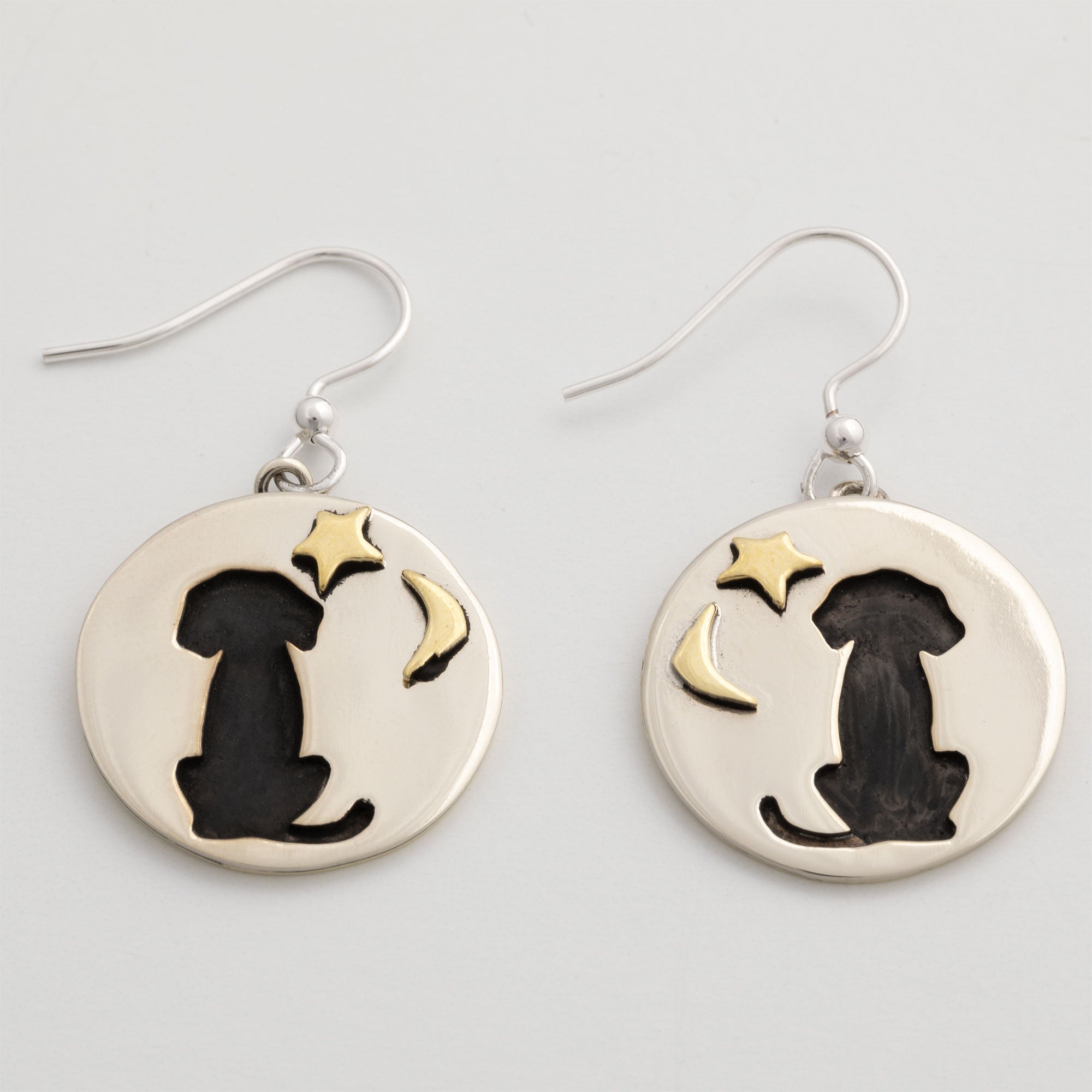 Cat & Dog Mixed Metal Earrings | Handmade, Fair Trade
