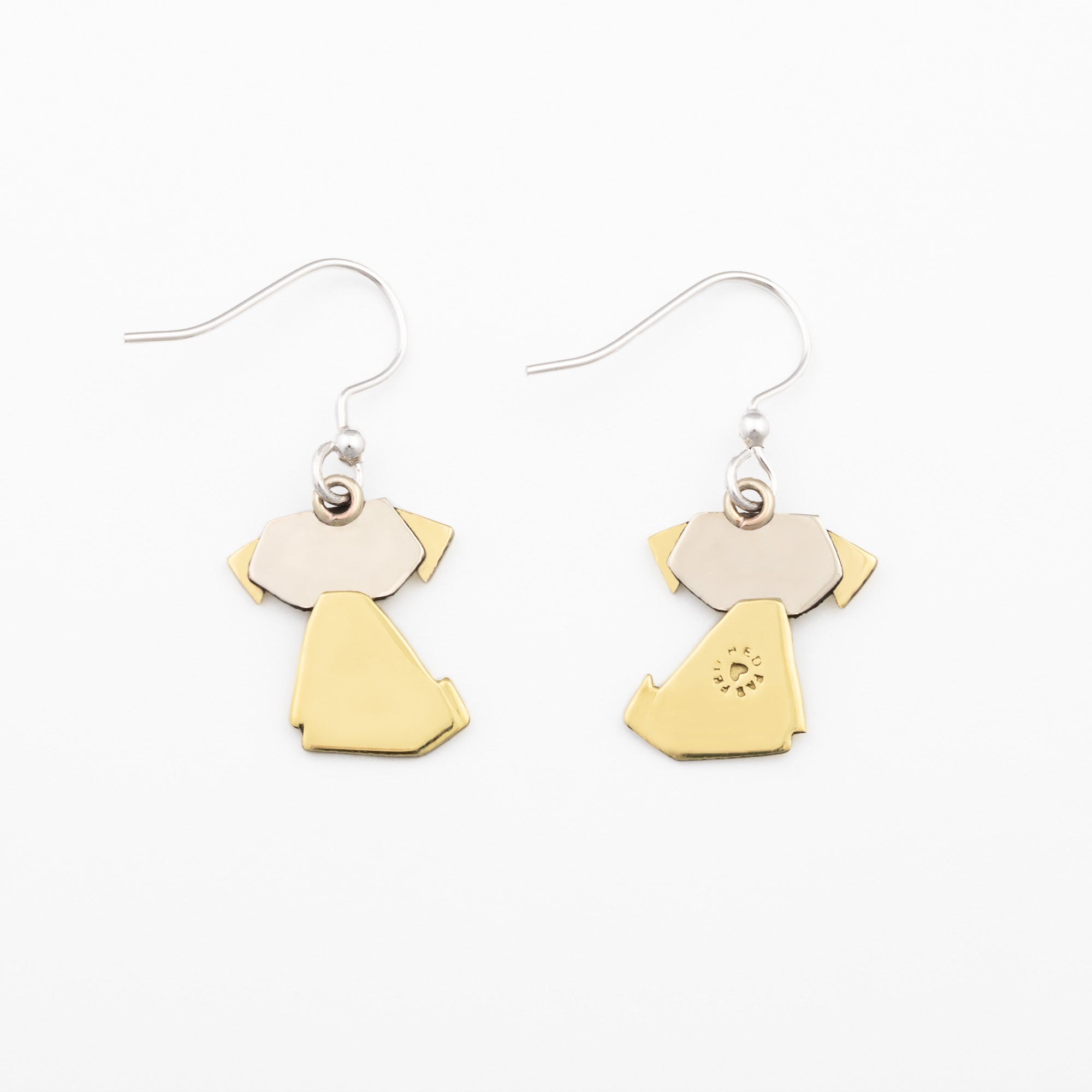 Cat & Dog Mixed Metal Earrings | Handmade, Fair Trade