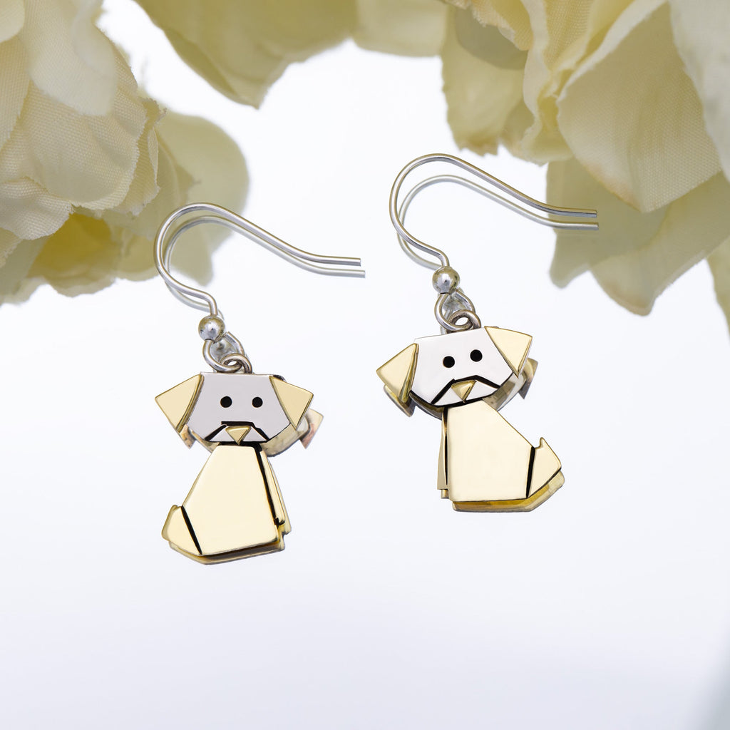 Cat & Dog Mixed Metal Earrings | Handmade, Fair Trade