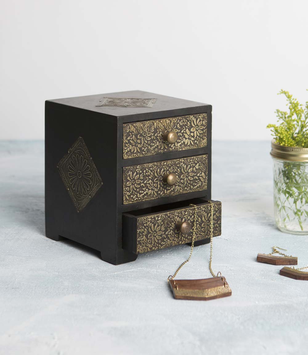 Golden Keepsake Box