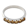 Citrine & Sterling Silver Handcrafted Ring