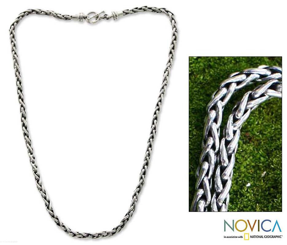 Sterling Silver Men's Chain Necklace