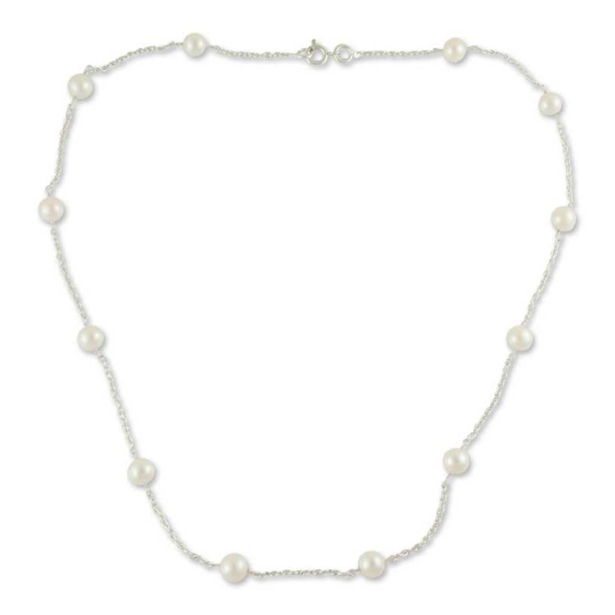 Jaipur Moons Sterling Silver Necklace