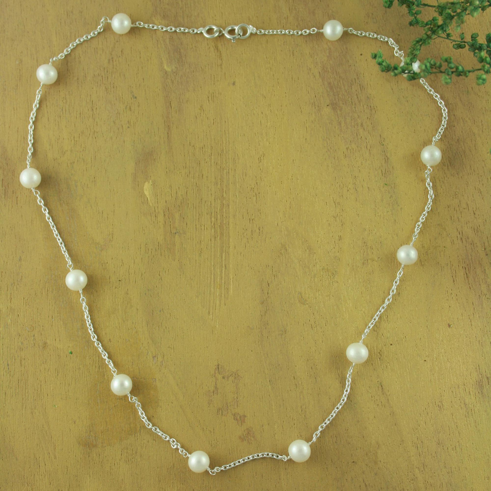 Jaipur Moons Sterling Silver Necklace