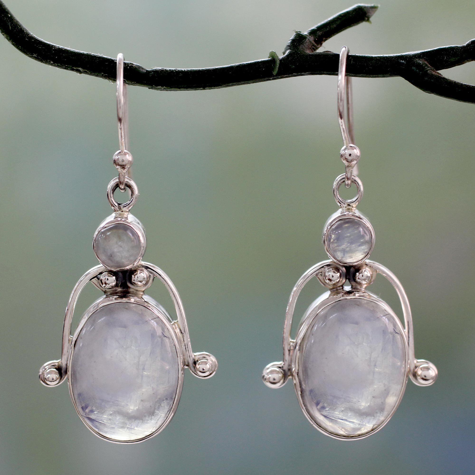 Goddess Sterling Silver Hook Earrings