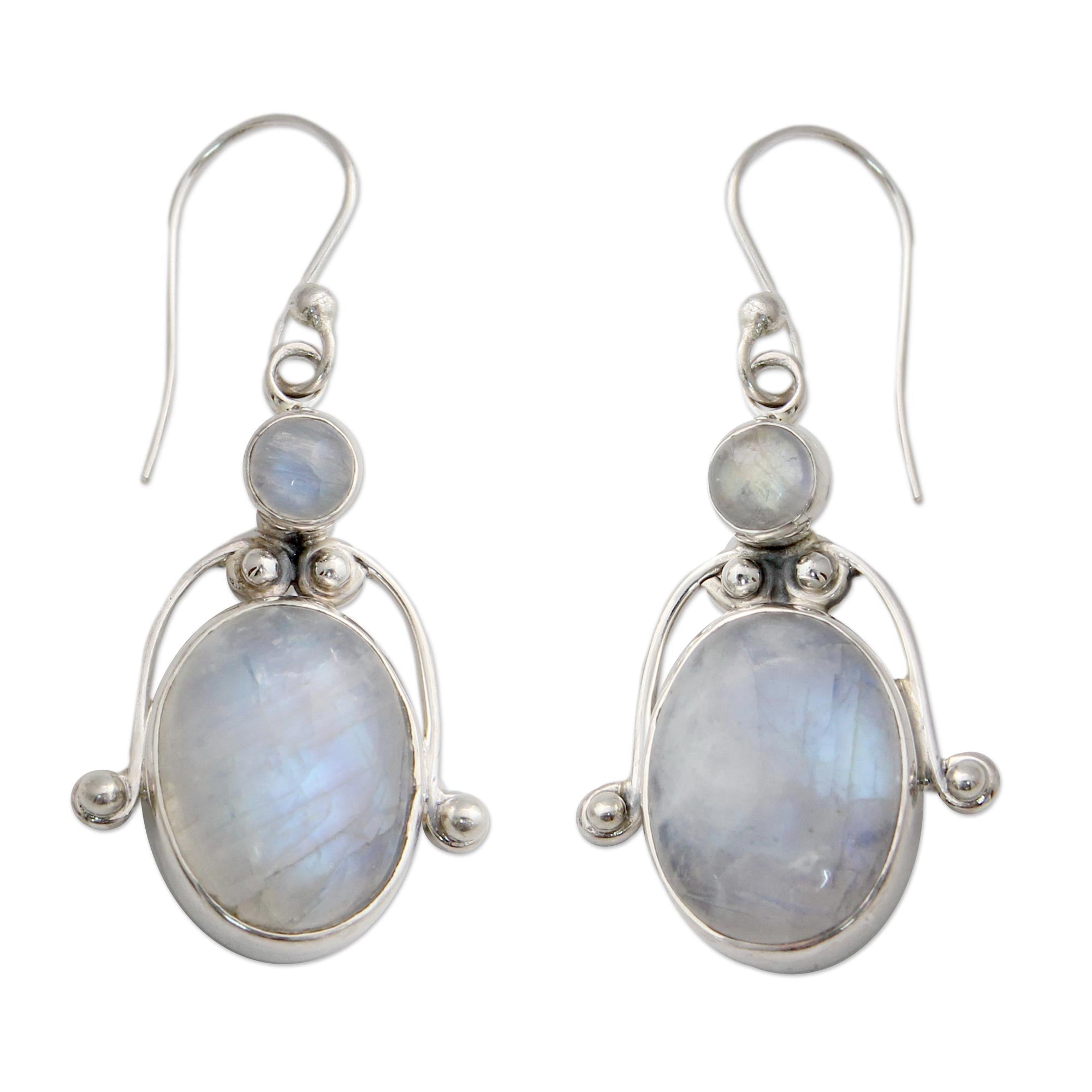Goddess Sterling Silver Hook Earrings