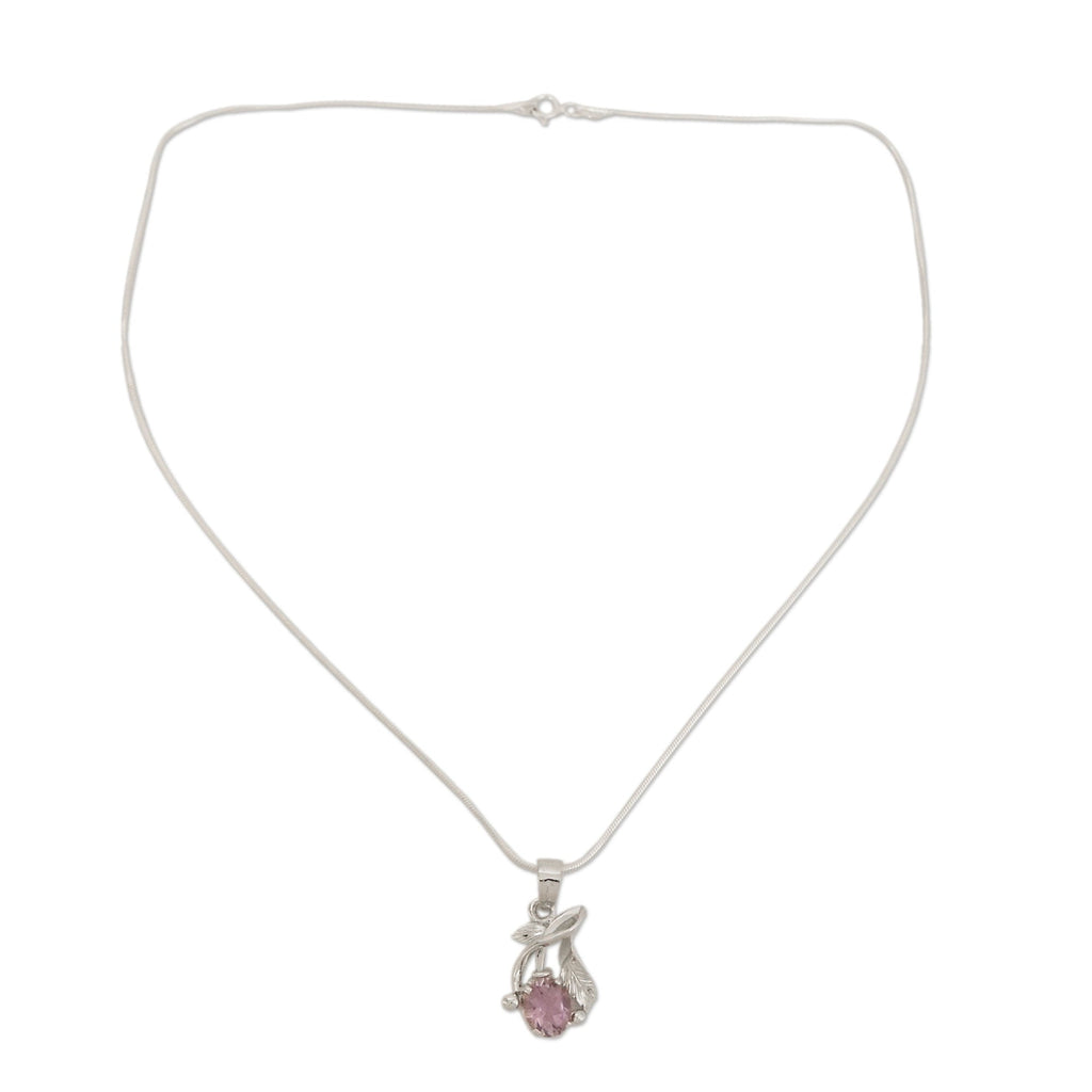 Sweet Lilac Sterling Silver Necklace