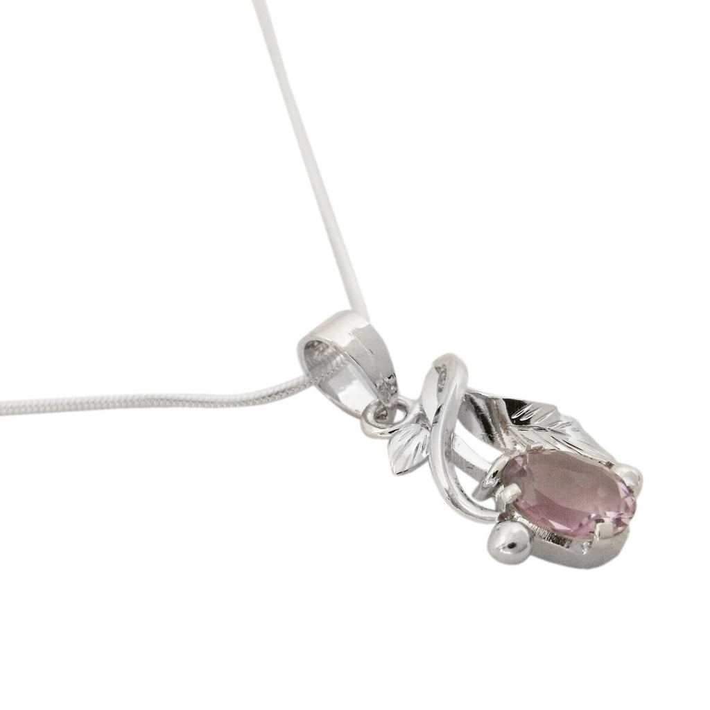 Sweet Lilac Sterling Silver Necklace