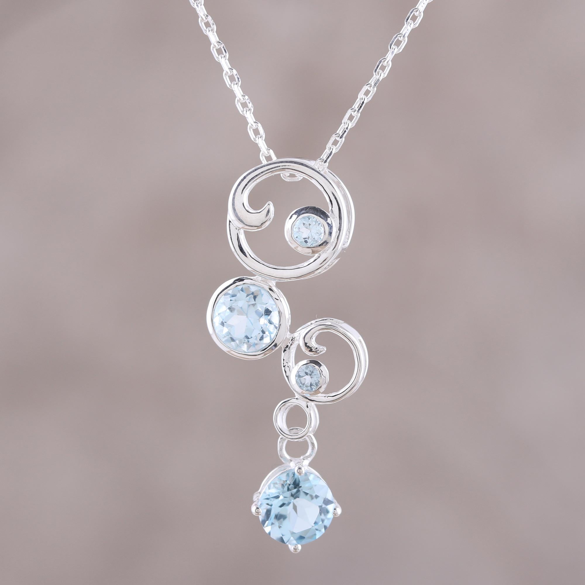 In Circles Sterling Silver Necklace