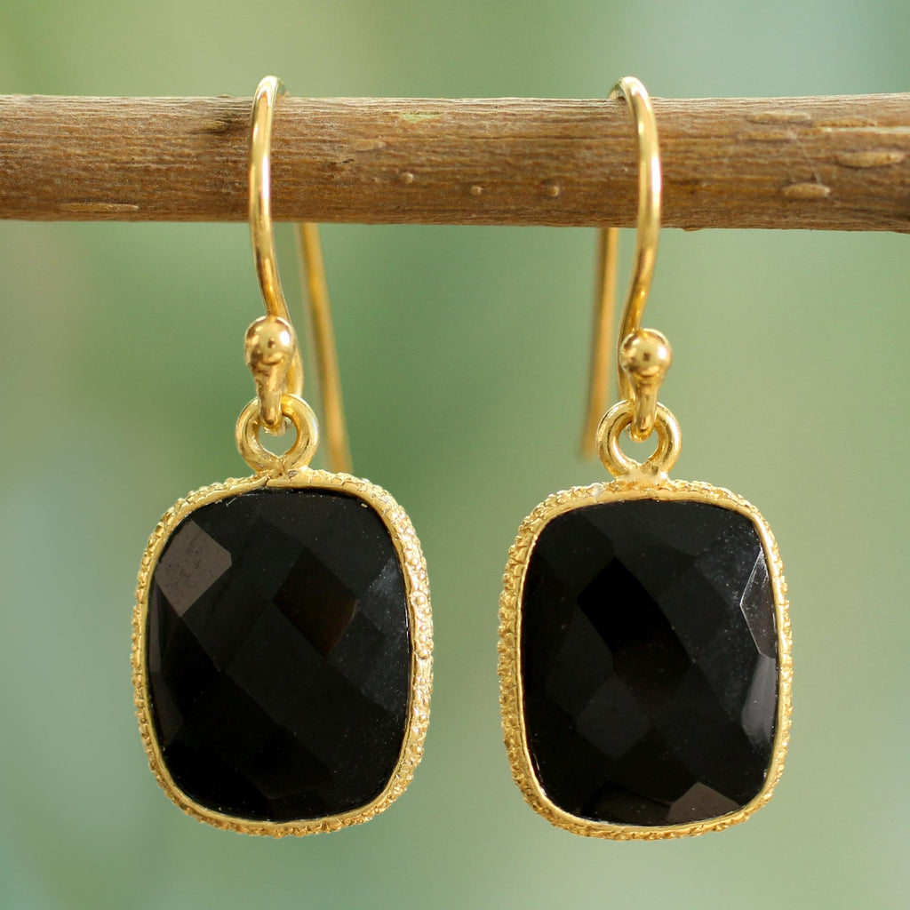 Mughal Nights Onyx Dangle Earrings