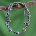 Elegant Beaded Hematite Bracelet