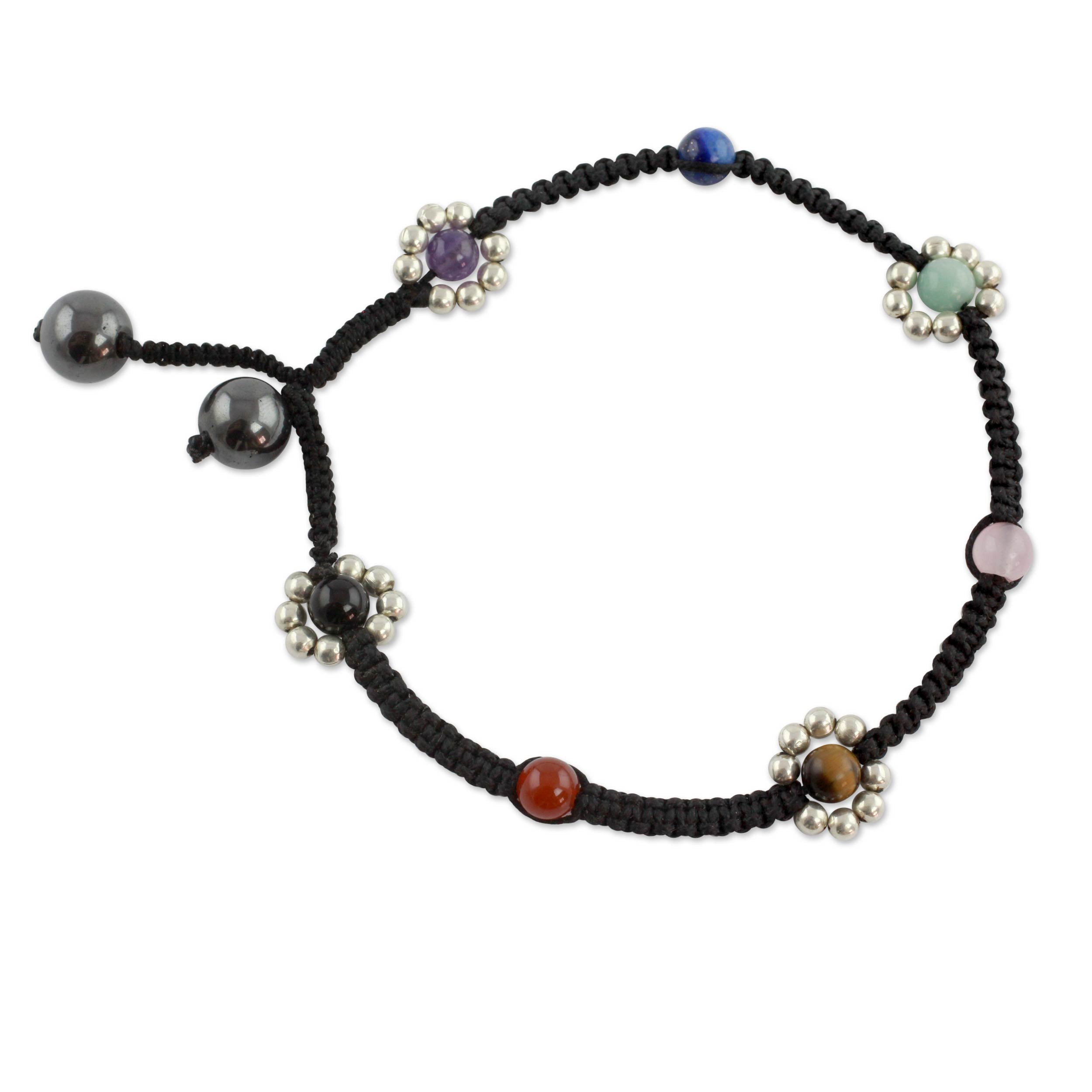 Chakra Peace Spirit Multi-Gem Anklet