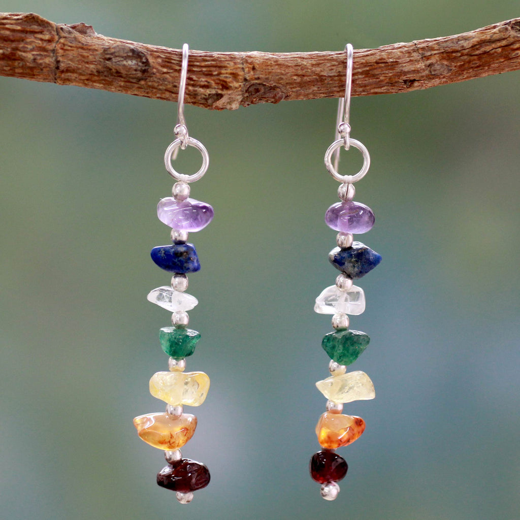Rejoice Multi-Gem Beaded Earrings