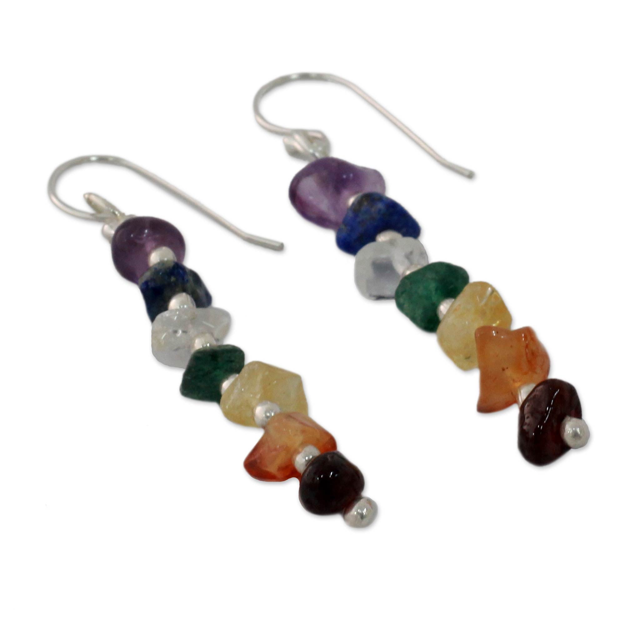 Rejoice Multi-Gem Beaded Earrings