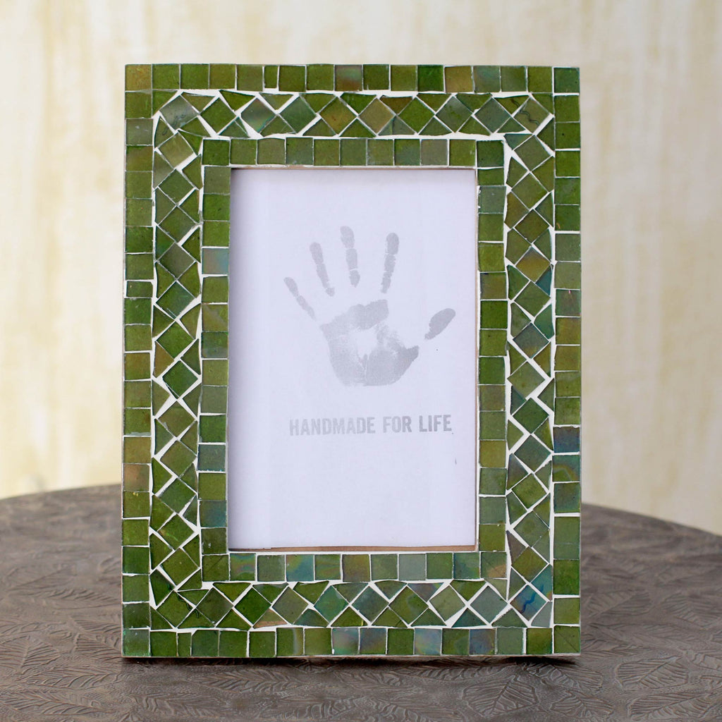 Magic Emerald 4x6 Mosaic Frame