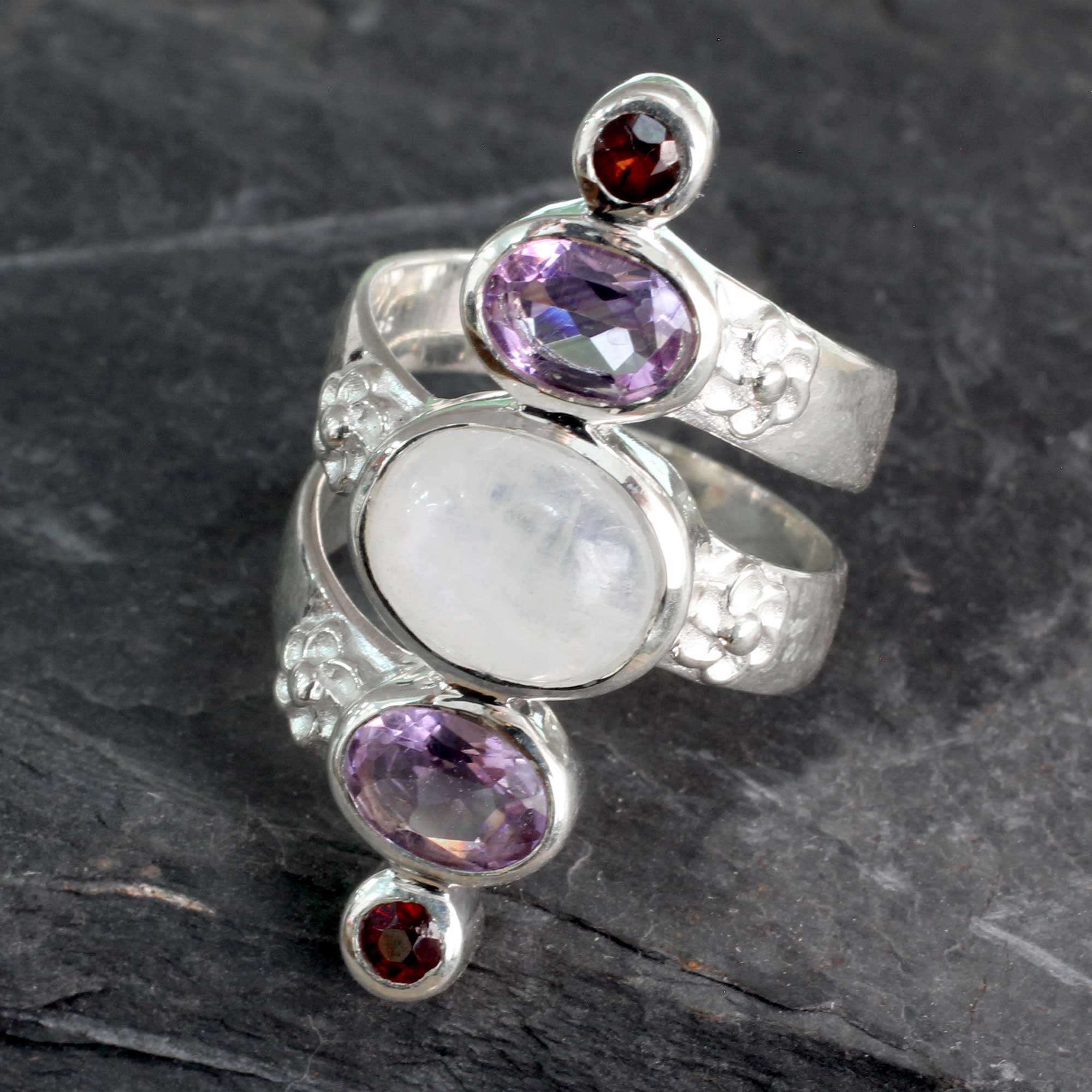 Spiral Enchantment Sterling Silver Ring