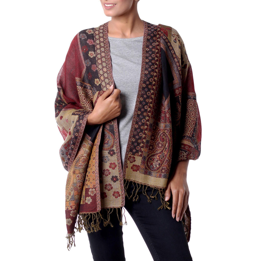 Handcrafted Jamawar Wool Shawl