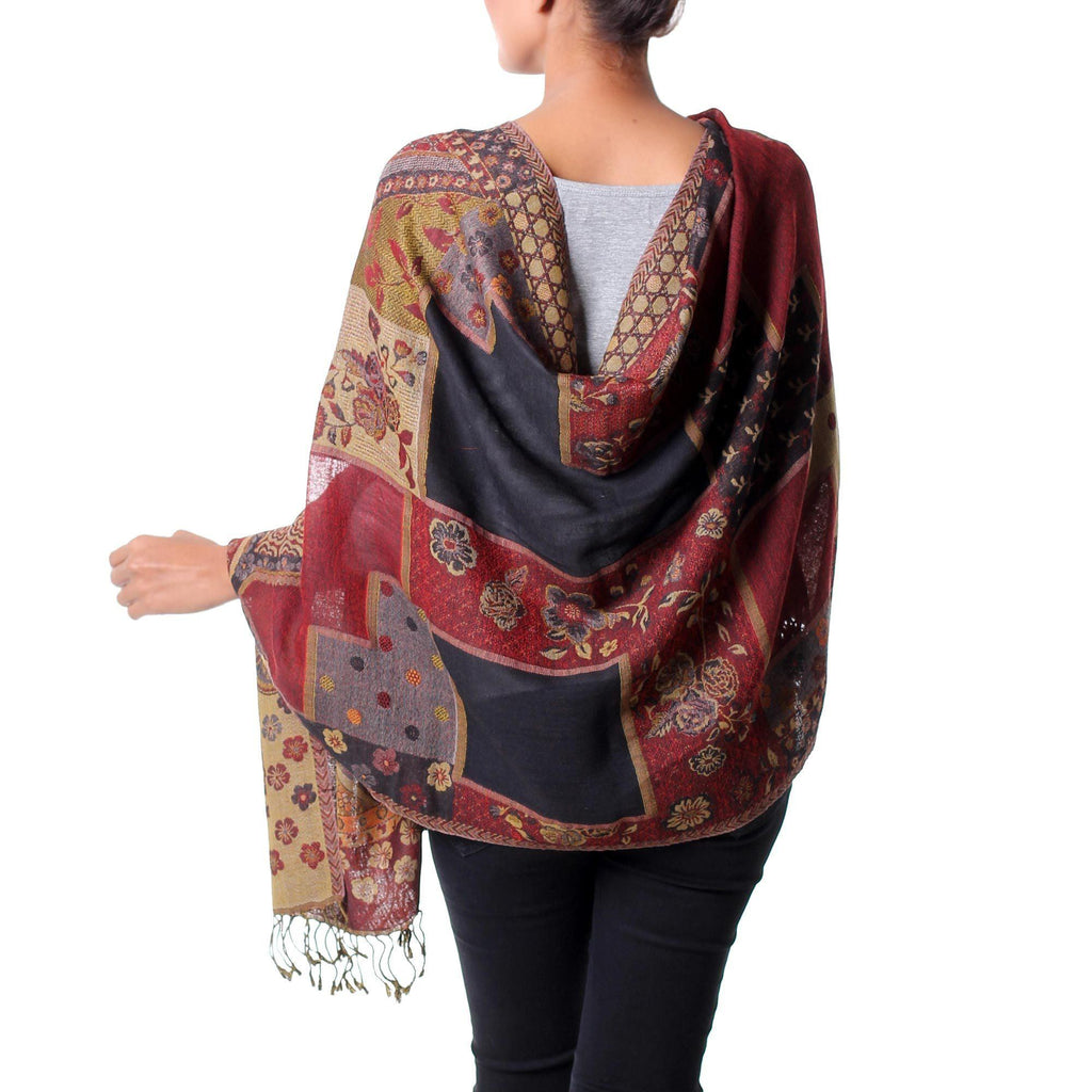 Handcrafted Jamawar Wool Shawl