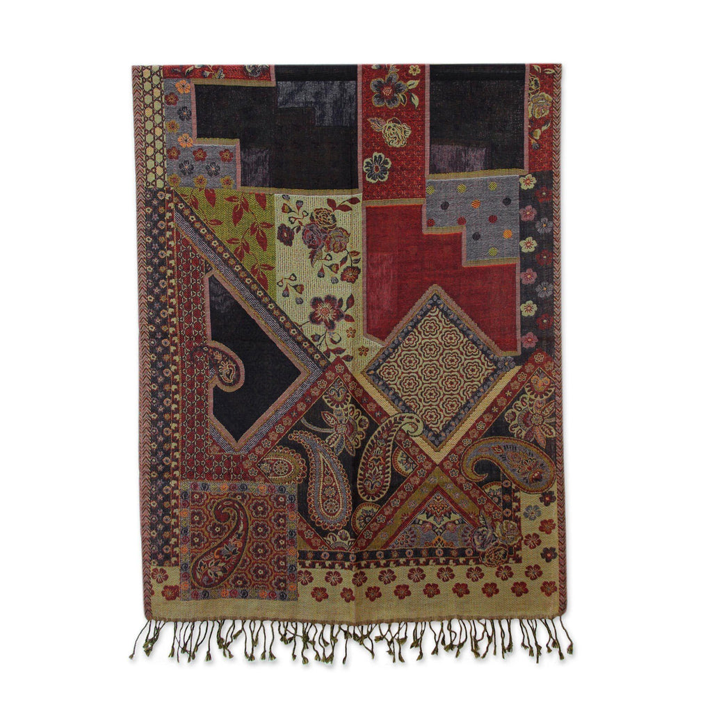 Handcrafted Jamawar Wool Shawl