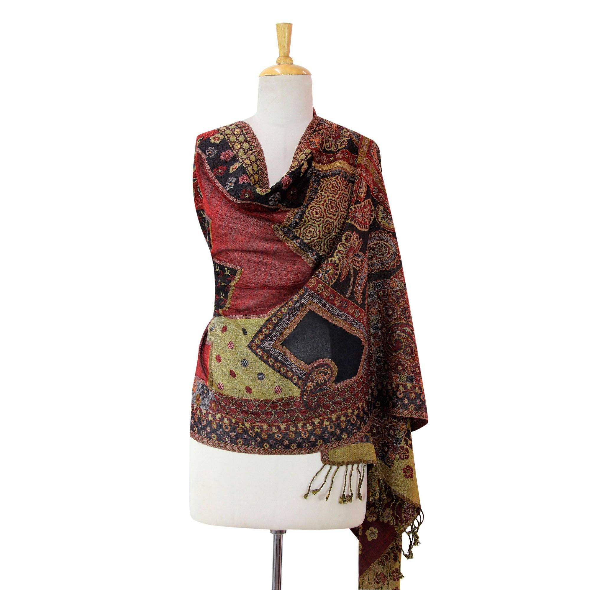 Handcrafted Jamawar Wool Shawl