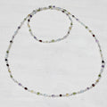 Delightful Colors Multi-Gem Silver Link Necklace