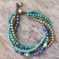 Freedom of Expression Beaded Torsade Bracelet