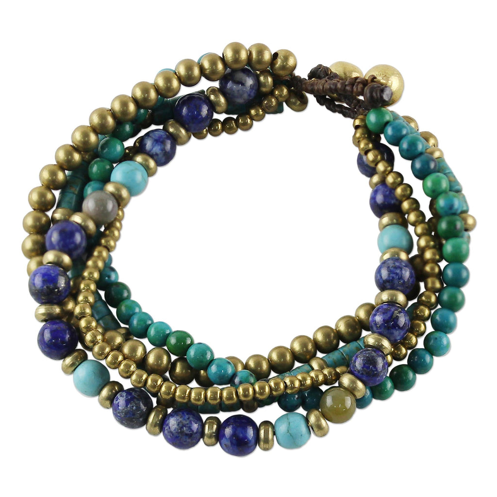 Freedom of Expression Beaded Torsade Bracelet