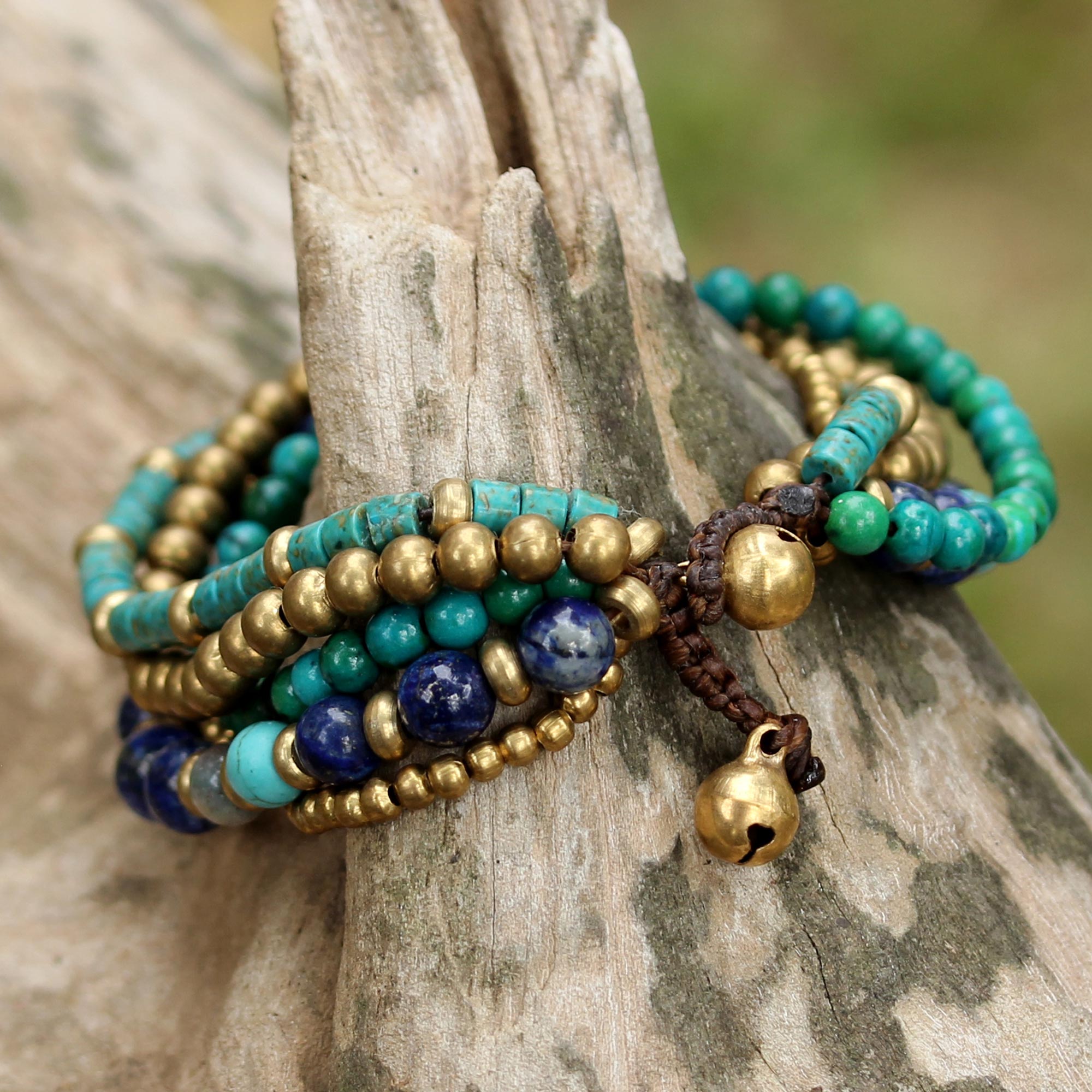 Freedom of Expression Beaded Torsade Bracelet