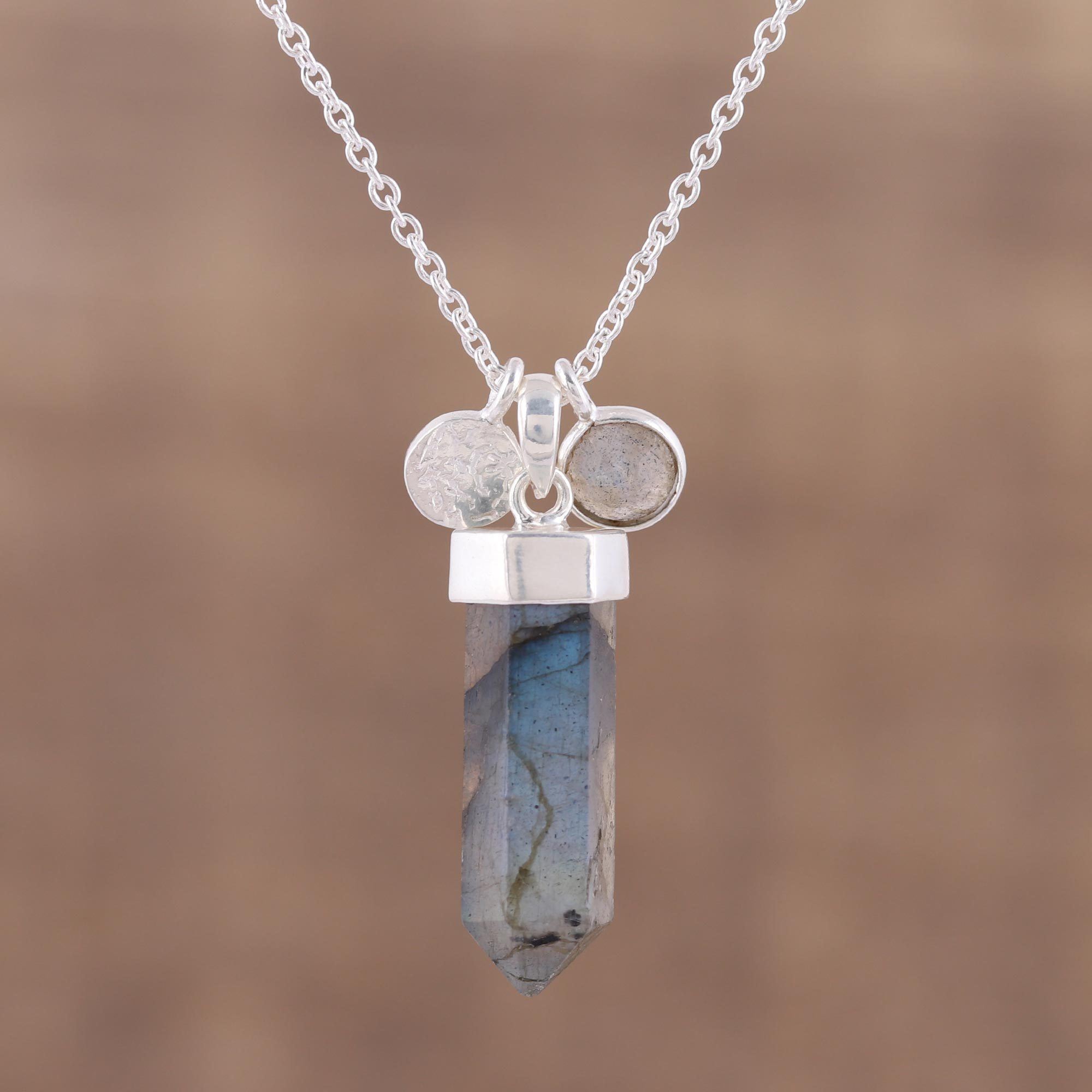 Labradorite Moonlight Crystal Necklace