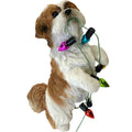 Sitting Gold & White Shih Tzu Christmas Ornament