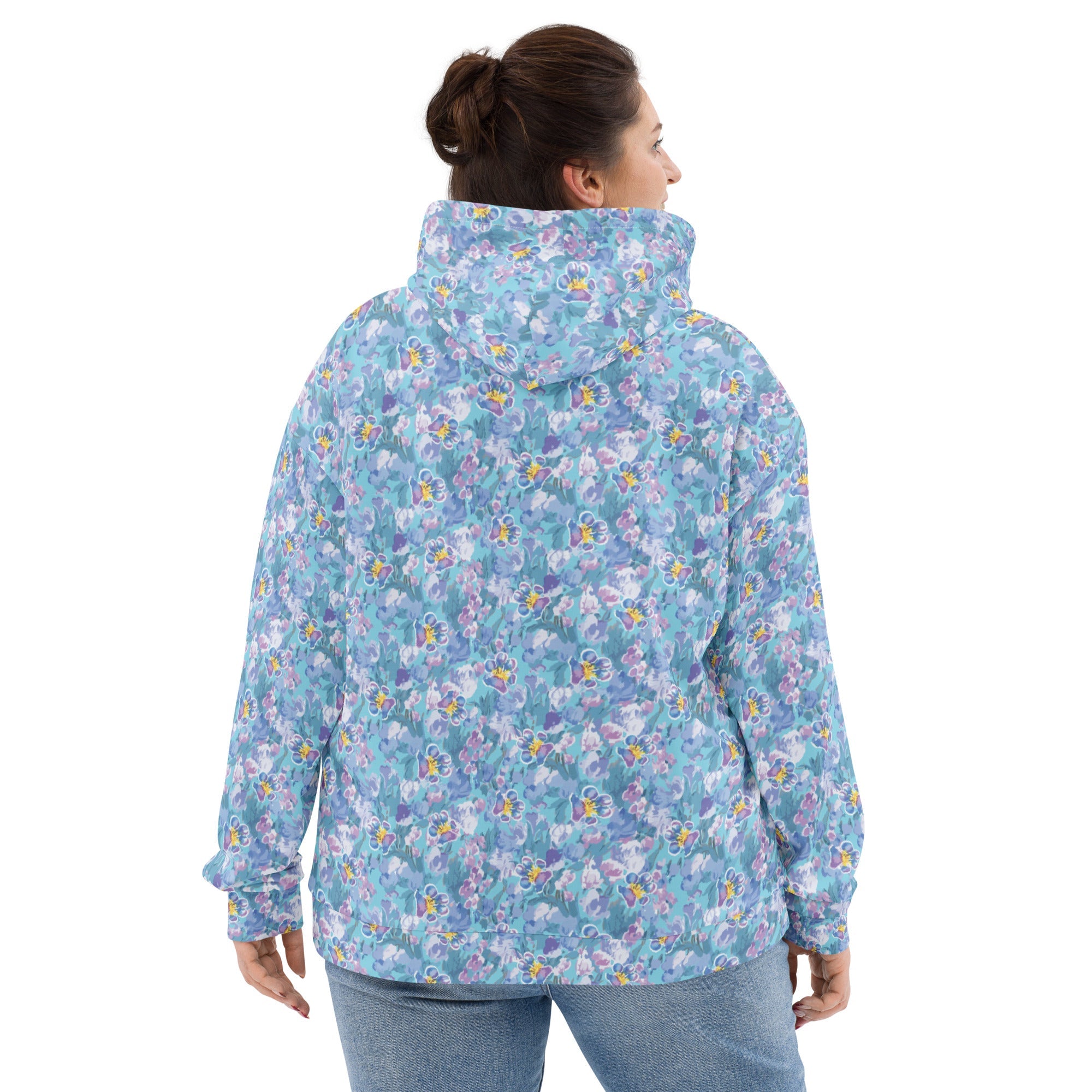 Marble Paw Garden All Over Print Recycled Hoodie