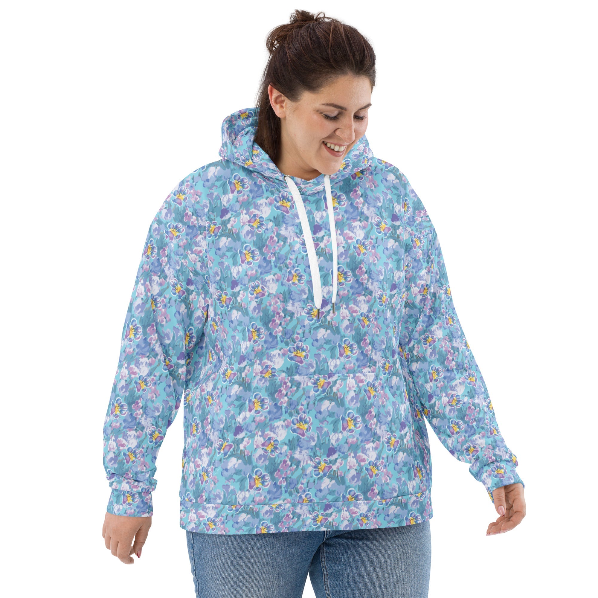 Marble Paw Garden All Over Print Recycled Hoodie