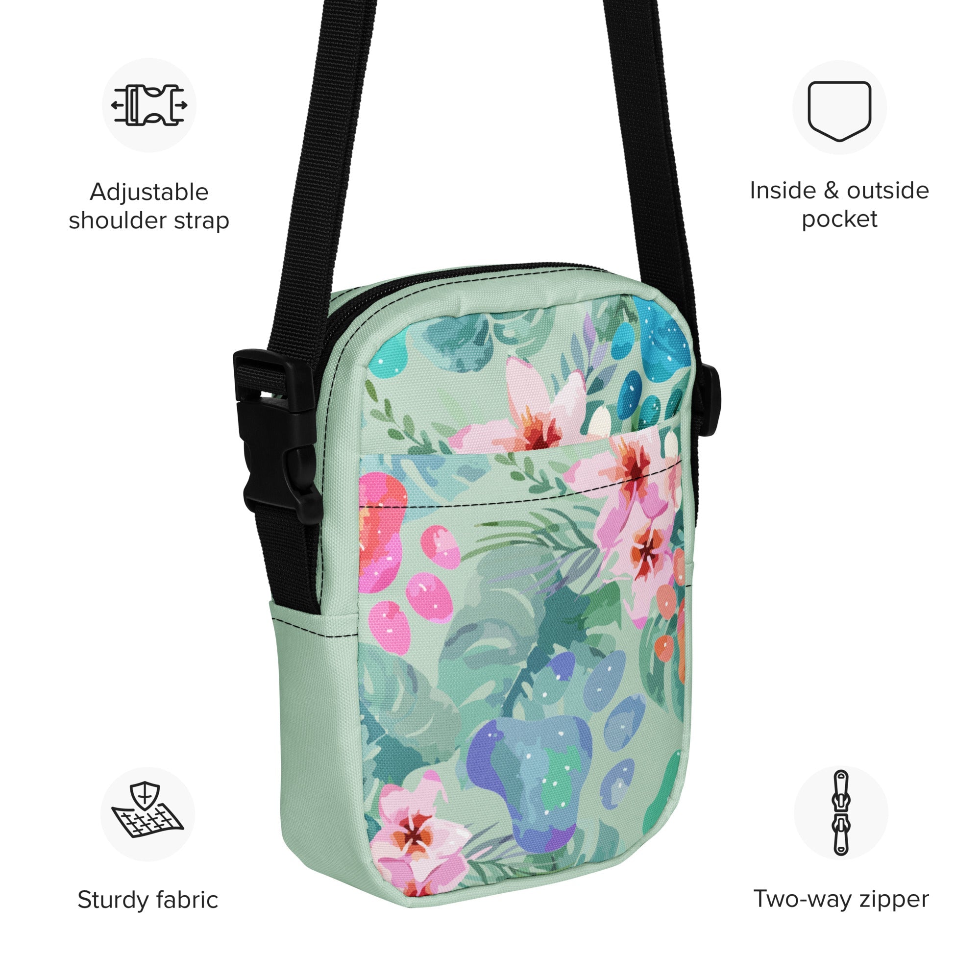 Botanical Paws Utility Crossbody Bag