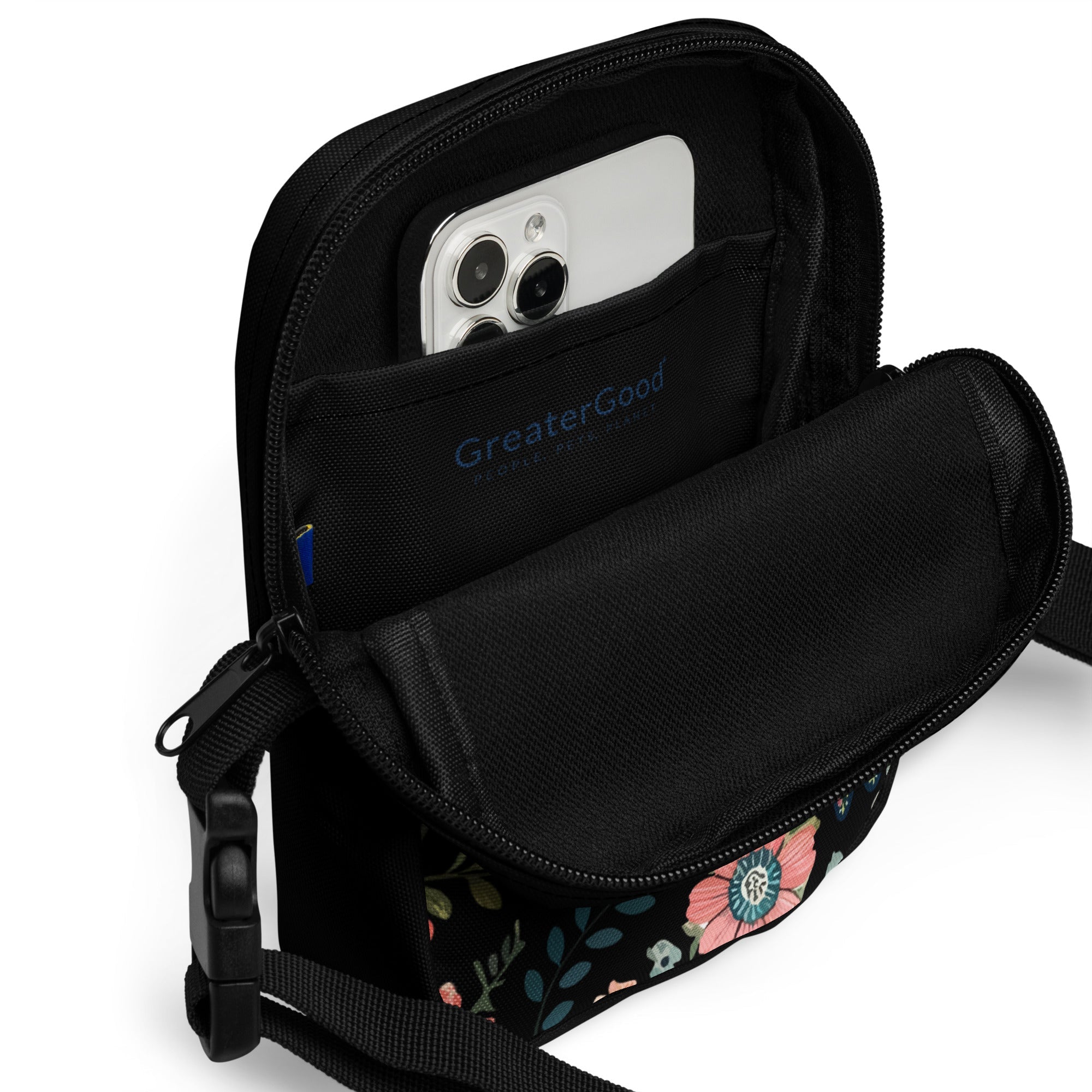 Floral Pawscape Utility Crossbody Bag