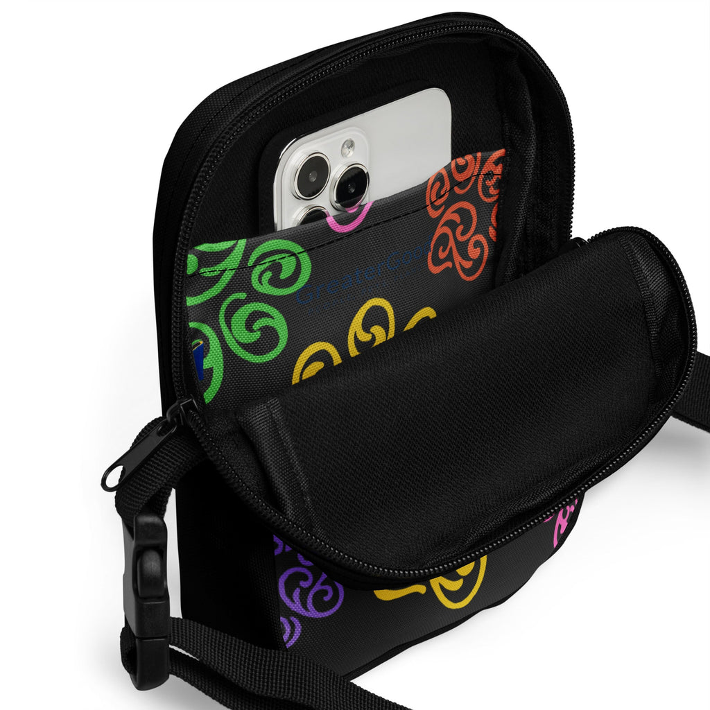 Swirling Paws Utility Crossbody Bag