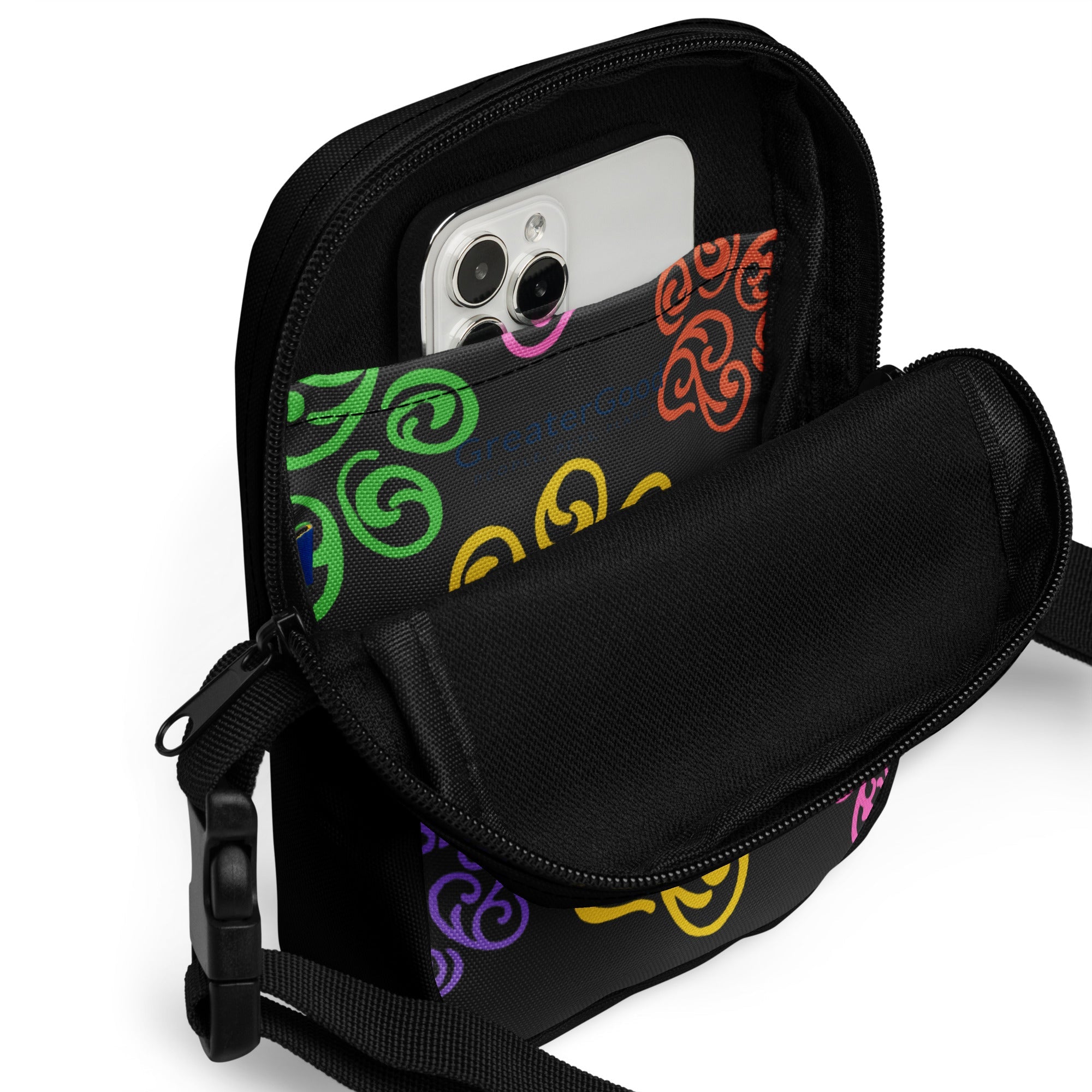 Swirling Paws Utility Crossbody Bag
