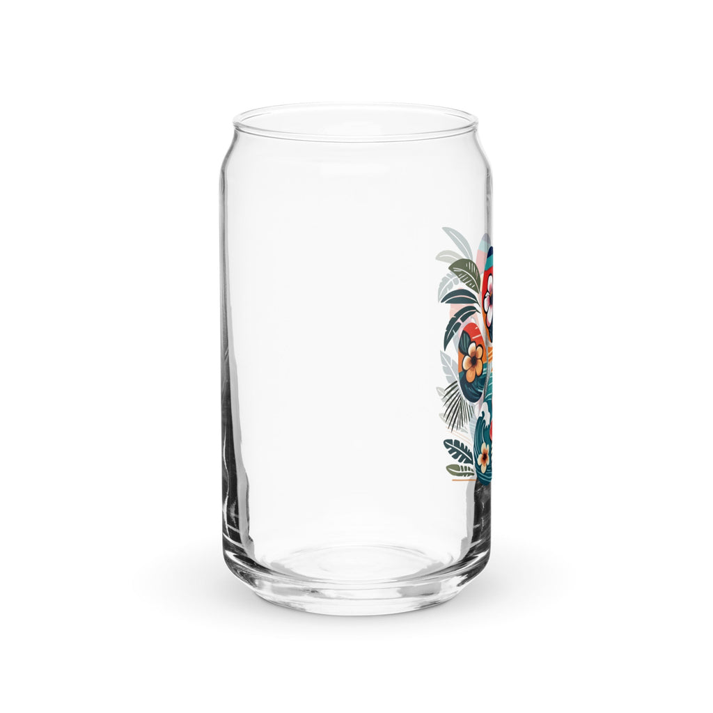 Tropical Paw Print Glass