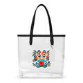 Tropical Paw Print Clear Tote Bag