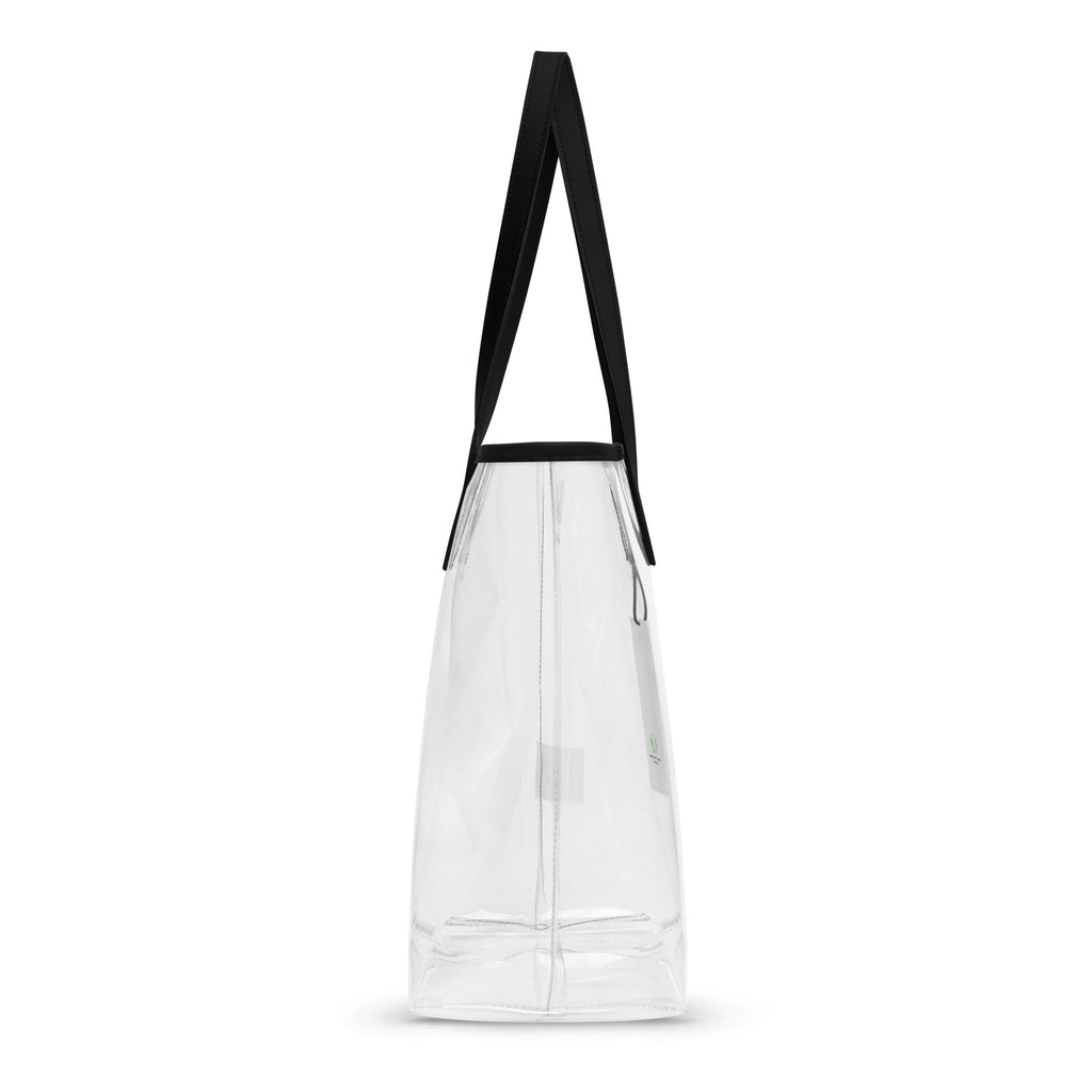Tropical Paw Print Clear Tote Bag