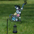Floral Pet Silhouette Solar Light Garden Stake