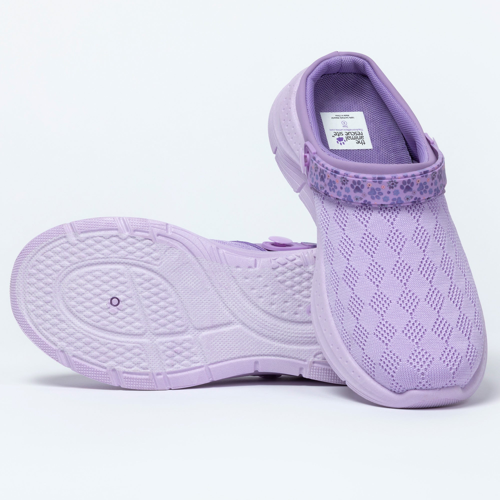 Paw Flexible Knitted Slip-On Clogs with Convertible Strap