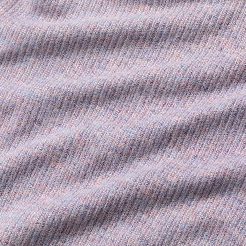 Soft Melange Cat & Butterfly Purple Rib Knit Shorts