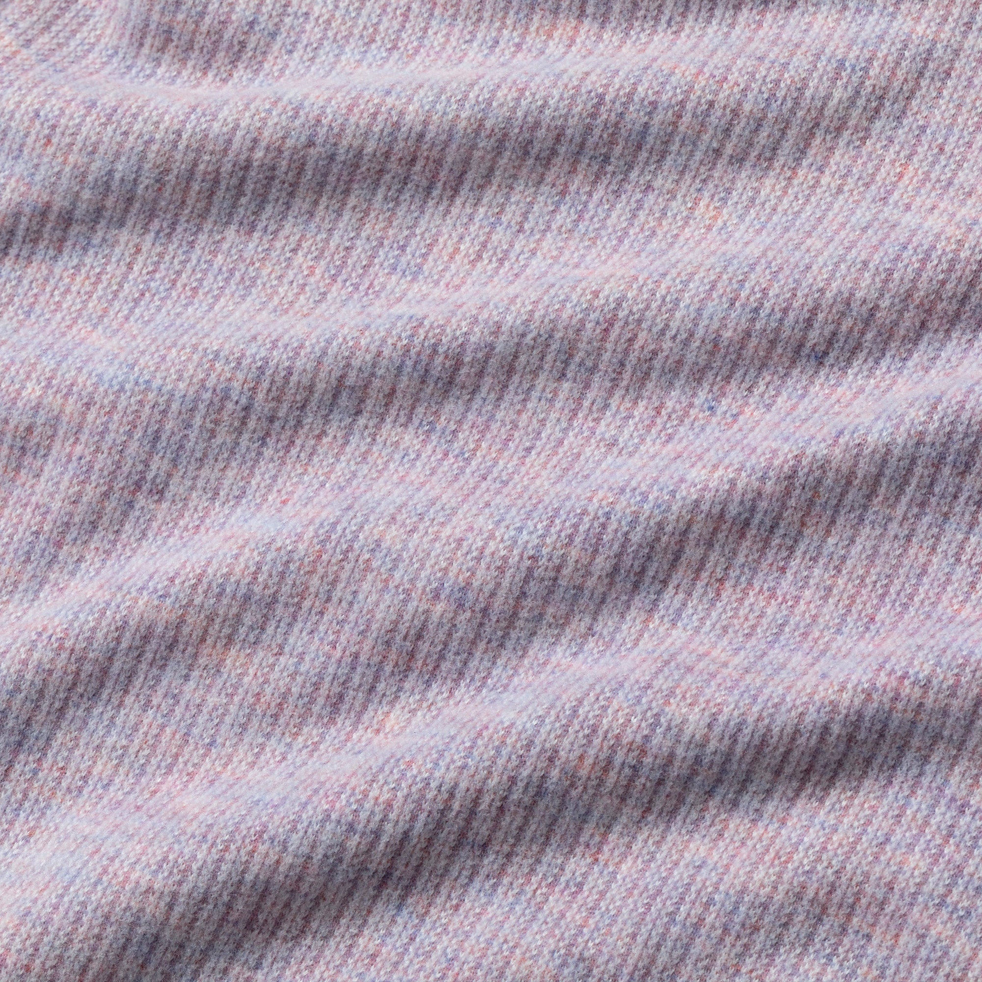 Soft Melange Cat & Butterfly Purple Rib Knit Shorts