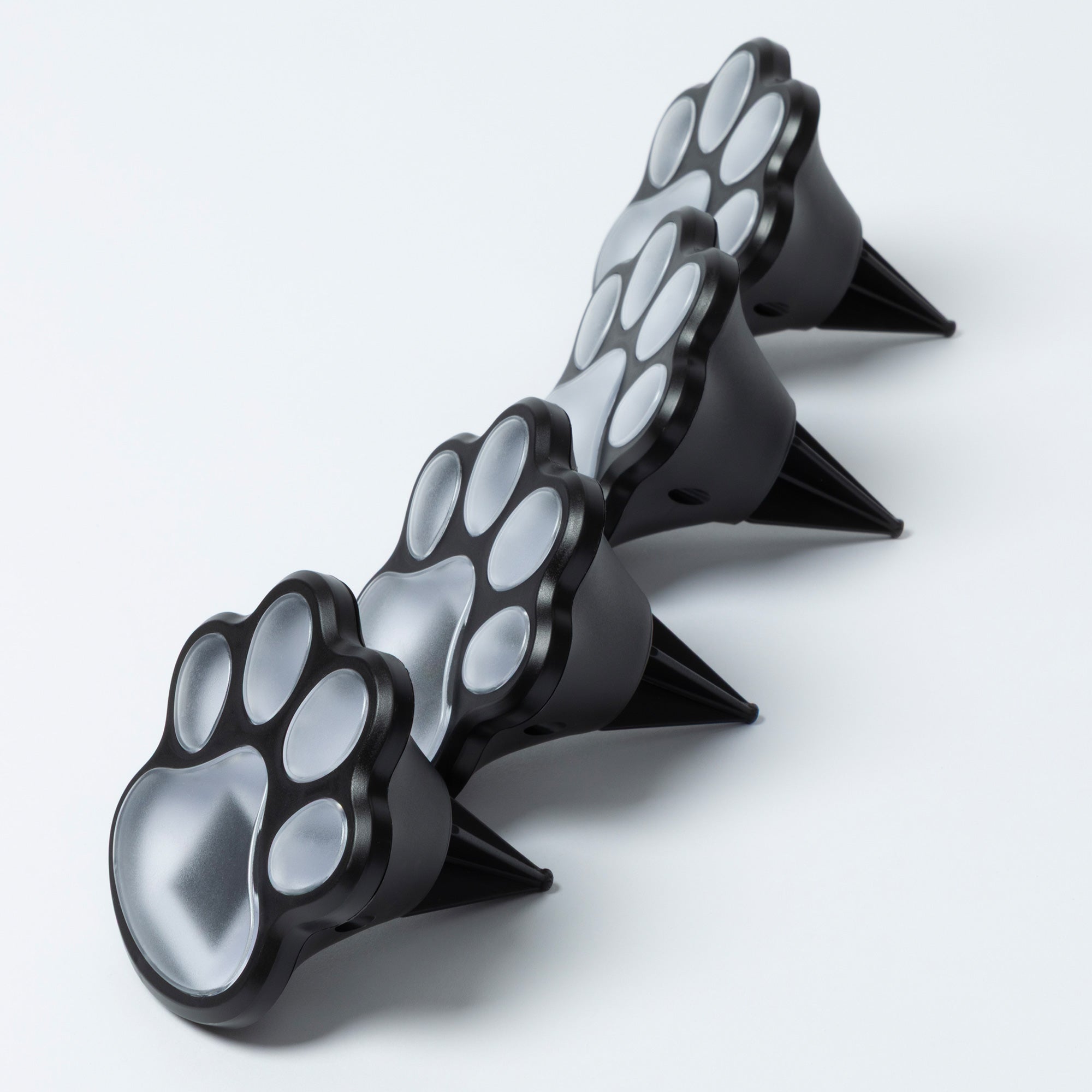 Paw Print Solar Wireless Ground Lights - Set of 4