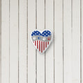 Patriotic Heart Pillow